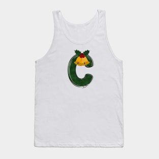 Letter C - Christmas Letter Tank Top